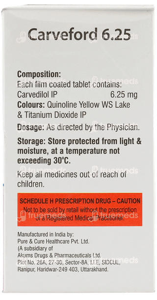 Carveford 6.25 Tablet 10